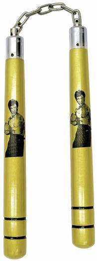 WOODEN NUNCHUCKS- BRUCE LEE