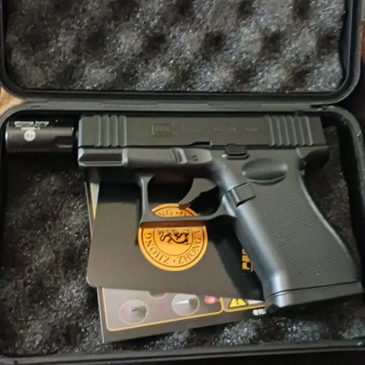 Torch Gun Lighter-Black on Black with plastic case