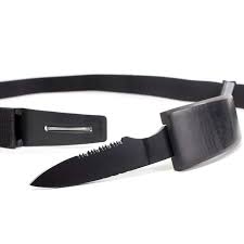 BELT WITH HIDDEN KNIFE BUCKLE